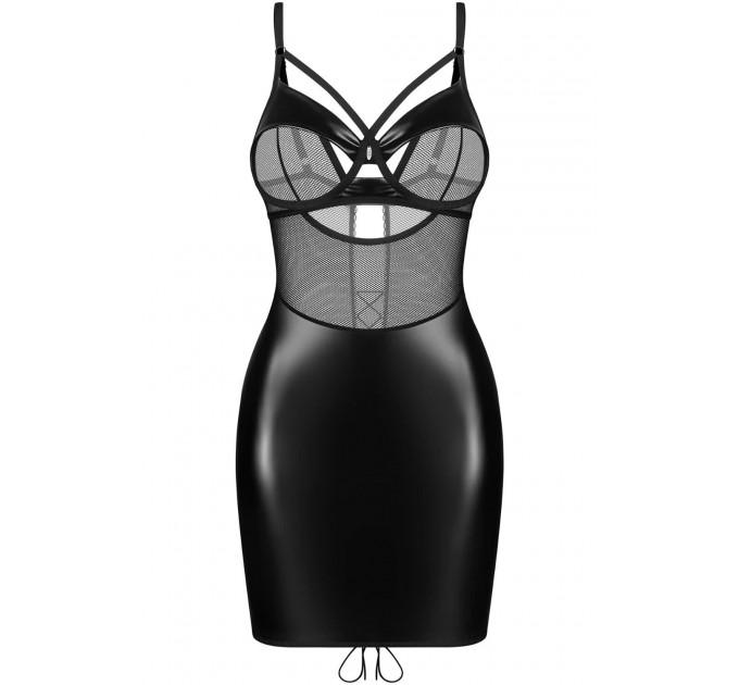 Сорочка Obsessive Dominna chemise & thong L/XL