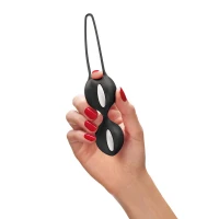 Вагінальні кульки Fun Factory SMARTBALLS DUO Black, 2 шт, діаметр 3,2 та 3,6 см — Переглянути зображення 10