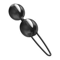 Вагінальні кульки Fun Factory SMARTBALLS DUO Black, 2 шт, діаметр 3,2 та 3,6 см — Переглянути зображення 4