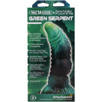 Фэнтезийный фаллоимитатор Doc Johnson Vac-U-Lock x Fantasy Fuckers Green Serpent — Просмотреть изображение 7