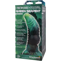 Фэнтезийный фаллоимитатор Doc Johnson Vac-U-Lock x Fantasy Fuckers Green Serpent — Просмотреть изображение 6