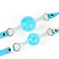 Кляп Liebe Seele Crystal Ball Gag - Blue (Large Ball) — Просмотреть изображение 3