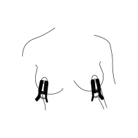 Затискачі для сосків з вібрацією Bedroom Fantasies Vibrating Nipple Clamps - Black — Просмотреть изображение 8