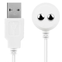 Зарядка (запасний кабель) для іграшок Satisfyer USB charging cable White (м'яте паковання!!!) — Переглянути зображення 1