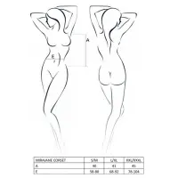 Напівпрозорий корсет Passion Exclusive MIRAJANE CORSET S/M, black — Просмотреть изображение 7