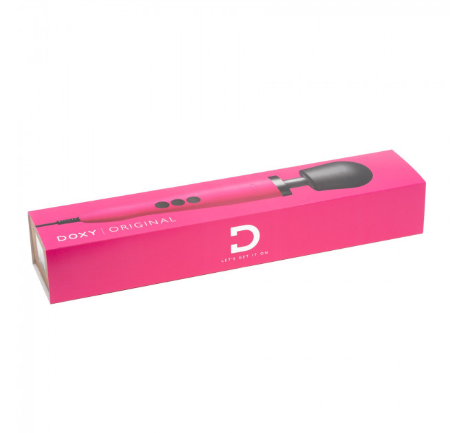 Вибромассажер DOXY Original Pink, очень мощный, питание 220В, пульсирующие вибрации
