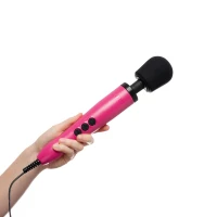 Вібромасажер DOXY Original Pink, дуже потужний, живлення 220В, пульсівні вібрації — Переглянути зображення 5