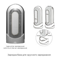 Вибромастурбатор Tenga Flip Zero Electronic Vibration White, изменяемая интенсивность, раскладной — Просмотреть изображение 7