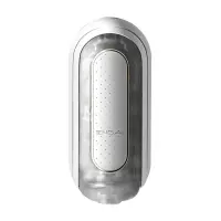 Вібромастурбатор Tenga Flip Zero Electronic Vibration White, змінна інтенсивність, розкладний — Переглянути зображення 1