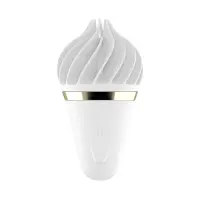 Мороженка-спінатор Satisfyer Lay-On - Sweet Treat White/Gold, 10 режимів роботи, водонепроникний — Переглянути зображення 1