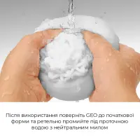 Мастурбатор Tenga Geo Aqua, новий матеріал, ніжні хвилі, новий ступінь розвитку Tenga Egg — Переглянути зображення 6