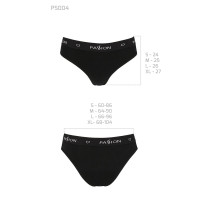 Трусики-слипы из хлопка с эластаном Passion PS004 PANTIES S, black