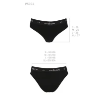 Трусики-сліпи з бавовни та еластаном Passion PS004 PANTIES S, black — Просмотреть изображение 6