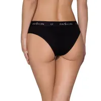 Трусики-сліпи з бавовни та еластаном Passion PS004 PANTIES S, black — Просмотреть изображение 2
