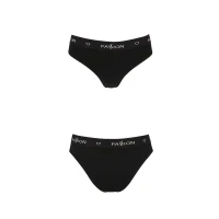Трусики-сліпи з бавовни та еластаном Passion PS004 PANTIES S, black — Просмотреть изображение 5