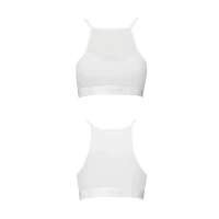 Спортивний топ з прозорою вставкою Passion PS006 TOP L, white — Переглянути зображення 4