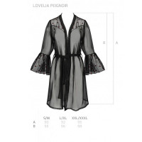 Воздушный пеньюар Passion LOVELIA PEIGNOIR L/XL, black — Просмотреть изображение 7