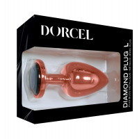 Металлическая анальная пробка с украшением в виде кристалла Dorcel - Diamond Plug L