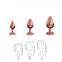 Металева анальна пробка із прикрасою у вигляді кристалу Dorcel - Diamond Plug L — Переглянути зображення 6