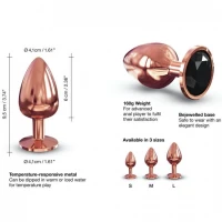 Металева анальна пробка із прикрасою у вигляді кристалу Dorcel - Diamond Plug L — Переглянути зображення 3