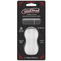 Мастурбатор з віброкулею Doc Johnson GoodHead – Vibrating Helping Head Pro – Frost — Переглянути зображення 2