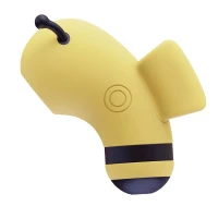 Вакуумний стимулятор із мікрострумами KISSTOY Beebe Yellow, на палець — Переглянути зображення 4