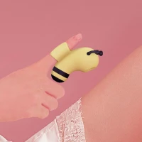 Вакуумний стимулятор із мікрострумами KISSTOY Beebe Yellow, на палець — Переглянути зображення 8