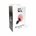 Силіконова анальна пробка М Art of Sex - Silicone Butt plug Rabbit Tail Black, діаметр 3,5 см