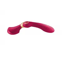 Вібромасажер Shunga Zoa Raspberry, двосторонній — Переглянути зображення 2