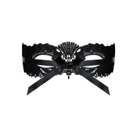 Мереживна маска Obsessive A700 mask, єдиний розмір, чорна — Переглянути зображення 3