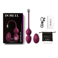 Вагінальні кульки Dorcel LOVE BALLS PLUM, вібрації та рухи внутрішньої кульки, пульт ДК — Просмотреть изображение 10