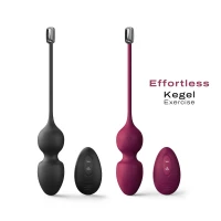 Вагінальні кульки Dorcel LOVE BALLS PLUM, вібрації та рухи внутрішньої кульки, пульт ДК — Просмотреть изображение 12