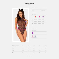 Еротичний костюм леопарда Obsessive Leocatia teddy L/XL, боді, обруч з вушками — Переглянути зображення 7