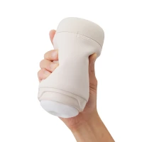 Мастурбатор TENGA PUFFY LATTE BROWN, ультрам’який матеріал, багаторазовий, наскрізний — Переглянути зображення 6