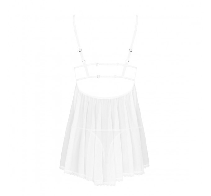 Пеньюар і трусики Obsessive Heavenlly babydoll & thong XL/2XL