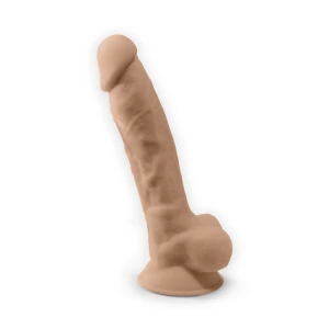 Фаллоимитатор с вибрацией SilexD Vetus Vibro Flesh (MODEL 1 size 8in) + LRS, двухслойный, диам.4,2см