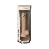 Фалоімітатор з вібрацією SilexD Vetus Vibro Flesh (MODEL 1 size 8in) + LRS, двошаровий, діам. 4,2 см — Просмотреть изображение 14