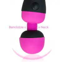 Вібромасажер PalmPower Recharge Pink, перезаряджуваний, гнучка головка, тревел-замок — Переглянути зображення 6
