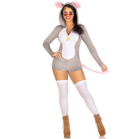 Комбинезон-костюм мышки Leg Avenue Comfy Mouse M, с капюшоном