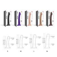 Насадка для страпона Strap-On-Me Dual Density Dildo Caramel S, диаметр 2,7 см, двухслойная, гибкая Насадка для страпона Strap-On-Me Dual Density Dildo Caramel S, диаметр 2,7 см, двухслойная, гибкая