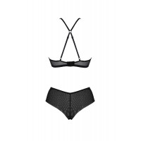 Комплект Passion KERRIA BIKINI black, S/M, бралетт и трусики-бикини