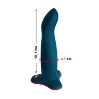 Фалоімітатор Fun Factory LIMBA FLEX L, колір морської хвилі, гнучкий, з ефектом пам’яті, підходить для точки G — Переглянути зображення 2