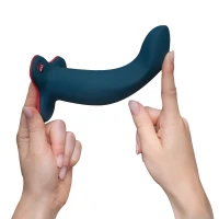 Фалоімітатор Fun Factory LIMBA FLEX L, колір морської хвилі, гнучкий, з ефектом пам’яті, підходить для точки G — Переглянути зображення 6