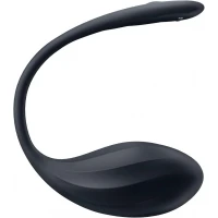 Смарт-віброяйце Satisfyer Ribbed Petal Connect App Black, керування зі смартфона, пульт ДК — Переглянути зображення 3