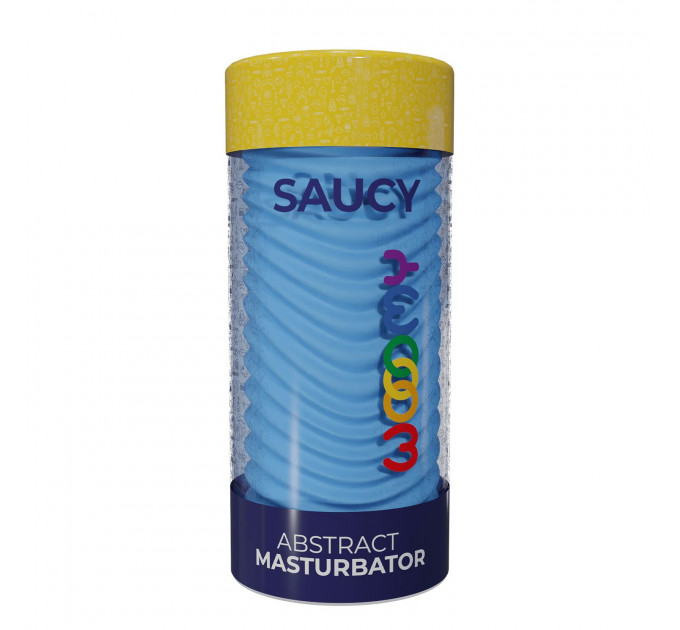 Мастурбатор Wooomy Saucy Abstract Masturbator, наскрізний, двосторонній
