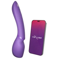 Смарт-вібромасажер We-Vibe Wand 2 Purple, дуже потужний, функція Smart Silence — Просмотреть изображение 8