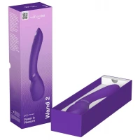Смарт-вібромасажер We-Vibe Wand 2 Purple, дуже потужний, функція Smart Silence — Просмотреть изображение 12