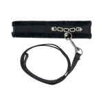 Нашийник із повідцем Punishment - Crystal Collar & Leash - Black