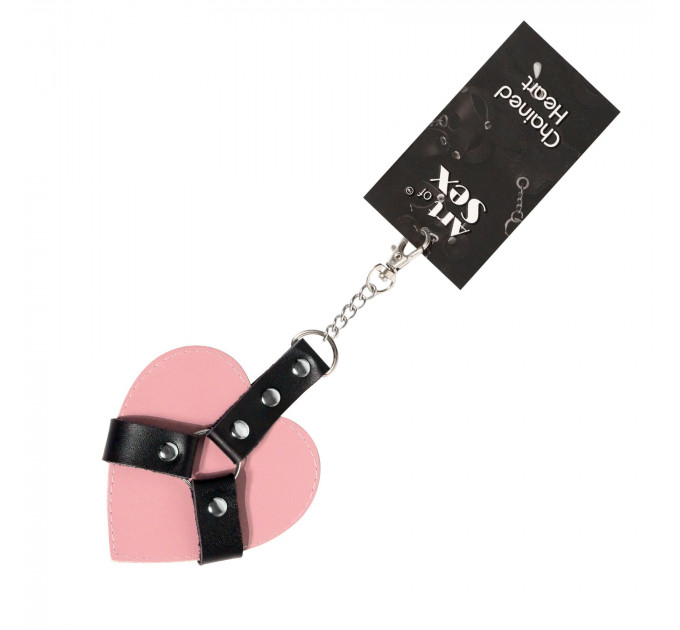 Брелок на карабіні для ключів Art of Sex Chained Heart, Рожевий