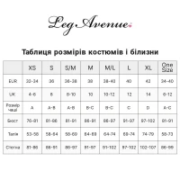 Колготки-панчохи Leg Avenue Heart Garterbelt Stockings One Size Black — Переглянути зображення 6